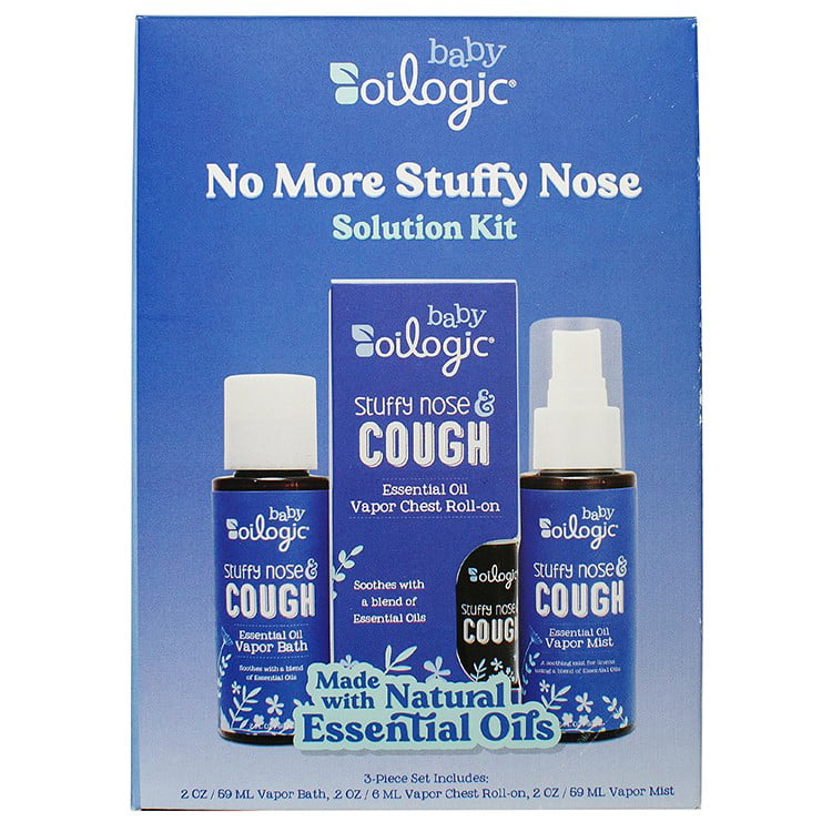 Oilogic Baby No More Stuffy Nose 3-PC Set, Essential Oils