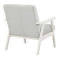 thumbnail image 6 of Pemberly Row Armchair in Smoke Gray Fabric with Antique White Finished Frame, 6 of 7