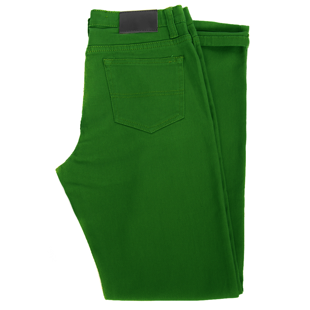 Alta Designer Fashion Mens Slim Fit Skinny Denim Jeans - Green - Size 30 - image 2 of 3