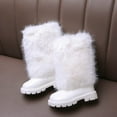 thumbnail image 4 of Eltusu Girls Winter Boots, Soft Breathable Non Slip Thermal Kids Shoes White Size 10-12 T, 4 of 6