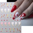 thumbnail image 3 of Pegatinas para uñas LBPE-PAMZ para el día de San Valentín, 4 hojas, 3 of 7