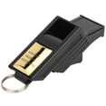 thumbnail image 1 of ABS Outdoor Whistle, Moistureproof Competition Whistle, Small Size And Lightweight High Definition Sound For Referees  Training Sports Black Gold, 1 of 8