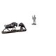 thumbnail image 1 of Estatua de escritorio,Figura decorativa de pelea de toros y osos,Figura de escritorio,Estatua de caballero,arte,artesanía,coleccionable,escritorio,oficina,Figura decorativa,pieza de, 1 of 8