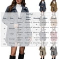 thumbnail image 2 of Wool Coats for Women, Women's Peacoat Double Breasted Pea Coat Mid-Length Dress Coat Warm Winter Overcoat(Wine,XXL), 2 of 8