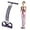 Purple, variant on Pedal Resistance Band with Handle, 21 Fitness Resistance Bands-4 Tube Pedal Ankle Puller