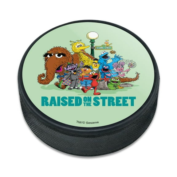 Sesame Street Raised on the Street Ice Hockey Puck