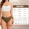 thumbnail image 6 of MecTo Women's Cotton High Cut Underwear 5 Pack Soft Breathable French Cut Panties, 6 of 6