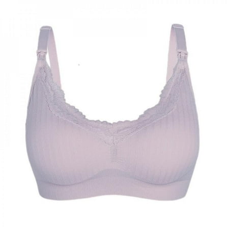 

Vanfss Womens No Steel Breast-feeding Bra Lace Gathered Comfortable Pregnant Women s Underwear Breast-feeding Bra