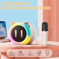 thumbnail image 7 of Kids Karaoke Machine, Portable Bluetooth Speaker with Wireless Microphone, Christmas Kids Toys Gifts for Girls 4, 5, 6, 7, 8, 9, 10 +Year Old (White), 7 of 7