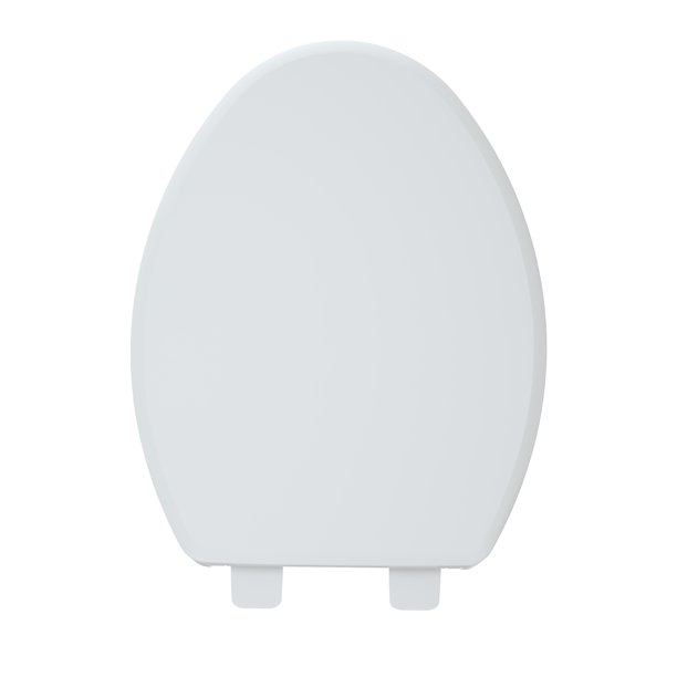 R&T Oval Plastic Toilet Seat Cover Quiet Soft Close White