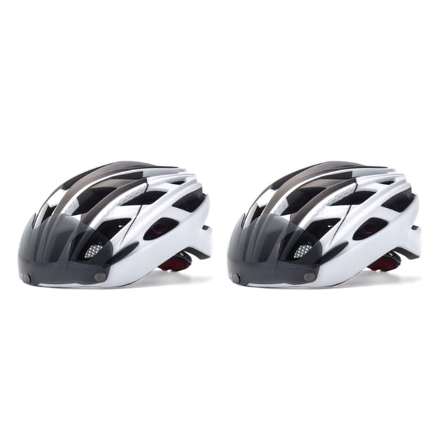 Casco ligero para bicicleta de montaña Advancent Ajustable Portátil Blanco y Gris Tamaño libre 2Conjunto