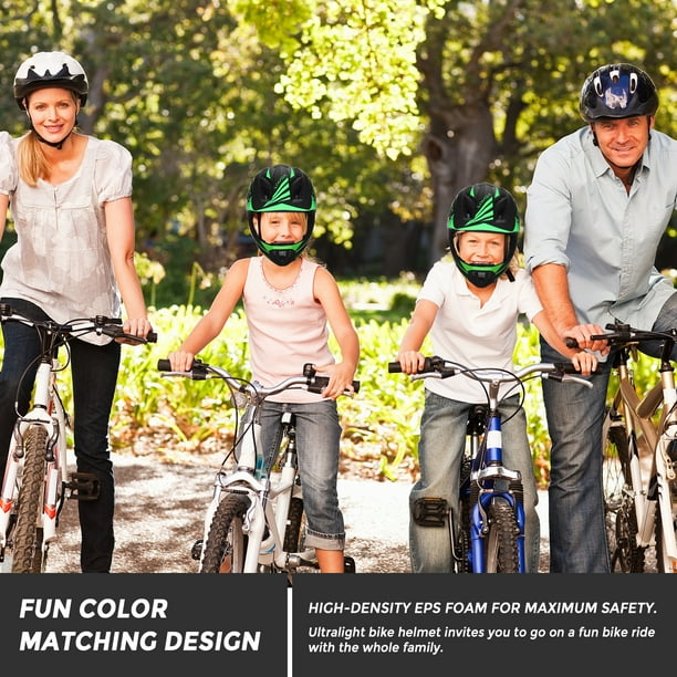 Casque Vélo Enfant Avec Visière Amovible – Coque PC, Rembourré, Réglable (49-58 Cm), Pour VTT Et Plein Air