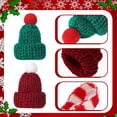 thumbnail image 4 of Dalrosia Mini Knit Hat Mini Christmas Scarf Set Mini Santa Hats for Crafts Mini Christmas Decorations for DIY Doll, 4 of 6