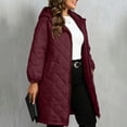 thumbnail image 6 of XL-5XL Women's Plus Size Puffer Jacket Lightweight Quilted Insulated Warm Winter Coat, Full Zip Up Ultra Soft Warm Water-Resistant Hooded Outwear Coat with Pockets, 6 of 10
