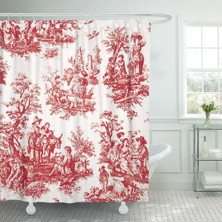 Trending Shower Curtain 66x72 Inch, French Country Bathroom Shower Curtains