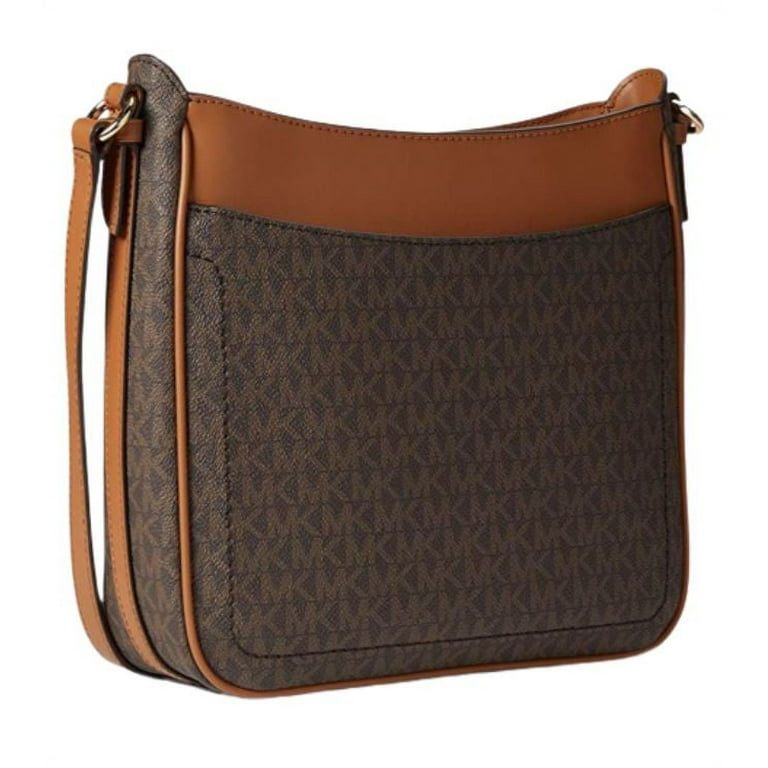 Michael Kors Signature Jet Set Crossbody Bag, Brown/Acorn Michael Kors Signature Jet Set Crossbody Bag, Brown/Acorn