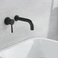 thumbnail image 4 of SUMERAIN Wall Mount Bathtub Faucet Set with Single Left-Handed Handle, Matte Black, 4 of 7