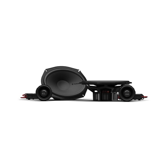 Rockford Fosgate P3V2-69C2 - 6x9" 3-way coaxial speaker kit with 2-way external crossover, 75 watts RMS, 150 watts peak