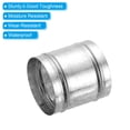 thumbnail image 4 of Conector de Conducto Uxcell de 3.9", 1 Juego de Acero Galvanizado, Acoplamiento de Conducto con Abrazaderas para Sistemas de Ventilación, 4" de Largo, 4 of 6