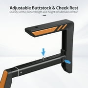 X-super Home VR Gunstock for Meta Quest 2/3 with Adjustable Grips, Left-Hand Friendly, Tactical Sling System