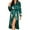 Green, variant on ZQUUVOU Women's Silk Robe Valentines Kimono Bathrobe Short Ruffle Belted Robes Bridesmaids Sleepwear Pajama Sets Red