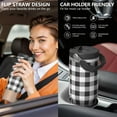 thumbnail image 5 of 30 Oz Tumbler Pumpkin with Black and White Grids Tumbler with Lid and Straw, Birthday Gift Cup for Friend Women Men Coffee Travel Mug Thanksgiving Day Halloween Christmas Gift Water Bottle, 5 of 7