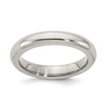 thumbnail image 1 of Solid Titanium Men's Domed 4mm Ring Comfort-Fit Band Size 5.5, 1 of 4