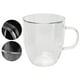 thumbnail image 3 of Vasos De Doble Pared Con Asa Para Taza De Café De Vidrio Transparente, 3 of 7