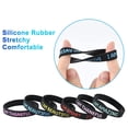 thumbnail image 4 of Pulseras de silicona QEERBSIN Inspirational, 60 unidades, para niños, 4 of 8