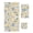 Light Beige Dark Blue Light Yellow, variant on Blue Yellow Flowers Towel Set of 3, Soft Microfiber Bath Towels, Hand Towel, Washcloths, Botanical Blossom Motif Quick-Dry Absorbent Towels for Bathroom Kitchen Hotel Beach Gym Spa