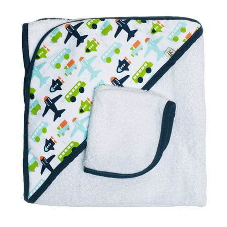 JJ COLE Hooded Towel - White Vroom