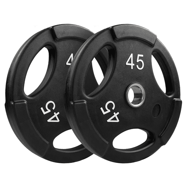 Commercial Urethane Grip Plates 45lb Pair