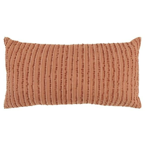 14 x 14 in. Terra Cotta Cotton Blend Pillow