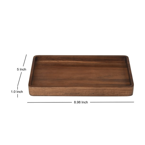 Better Homes & Gardens Acacia Wood Vanity Tray Organizer for