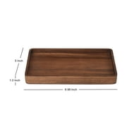 Better Homes & Gardens Acacia Wood Tray Organizer, Walnut