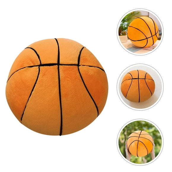 SWETRACE Jouet en Peluche de Basketball Orange Coussin en Peluche PP pour Jouets de Sport Jeux 1 Pcs