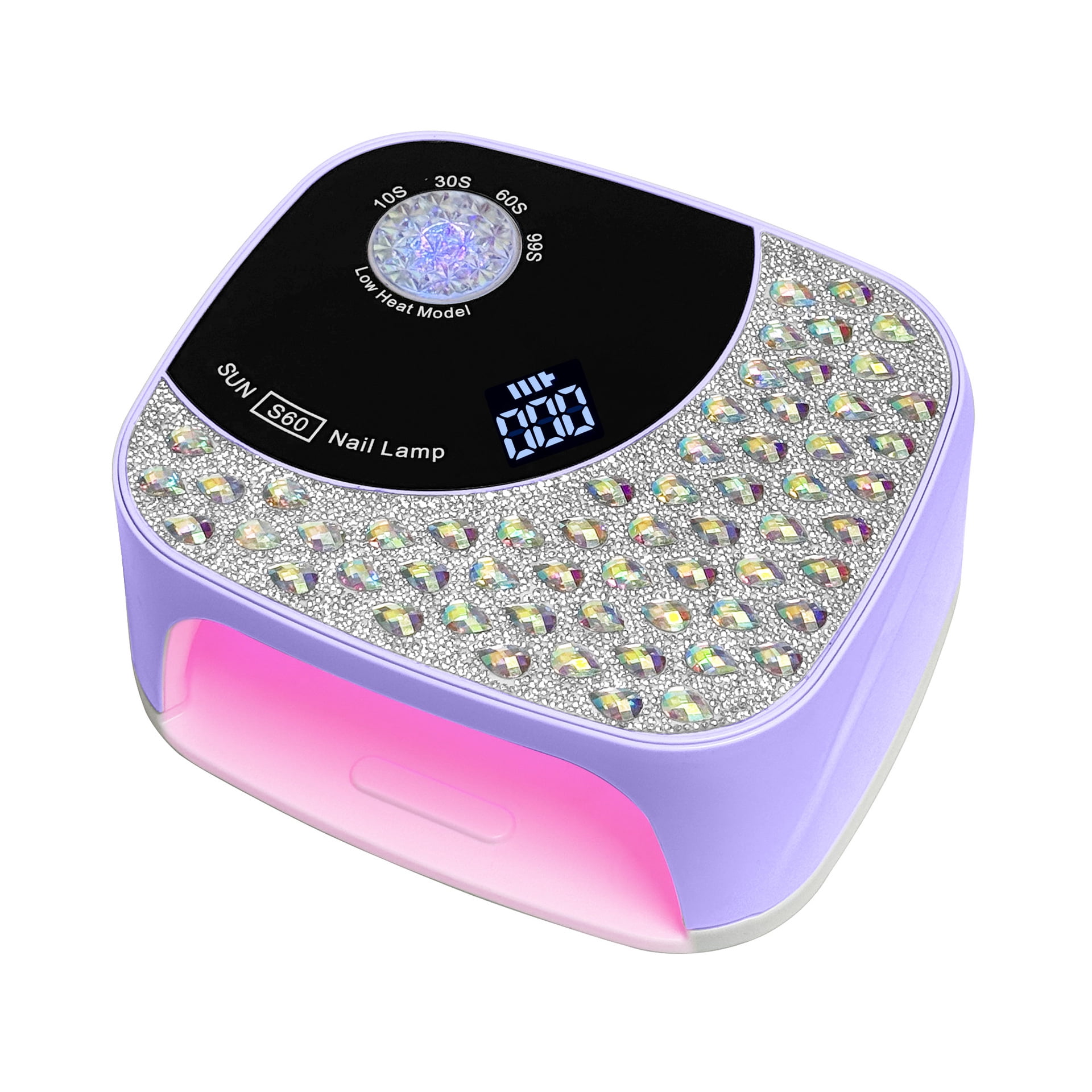 Professional Adjustable Nail Lamp - High Power LED UV Nail Dryer for Gel Polish, 6-Level Dimmer with Sensor, Fast Curing Manicure Machine for Beginners & Home Use