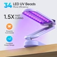 thumbnail image 2 of Luz UV Inalámbrica PPESULK 3000mAh Recargable con 34 LEDs, 2 of 7