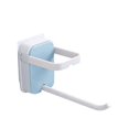 thumbnail image 2 of Hanger Wall Mounted Self Adhesive Storage Hook Foldable Plastic Clothes Rack Organizer  Blue, 2 of 10