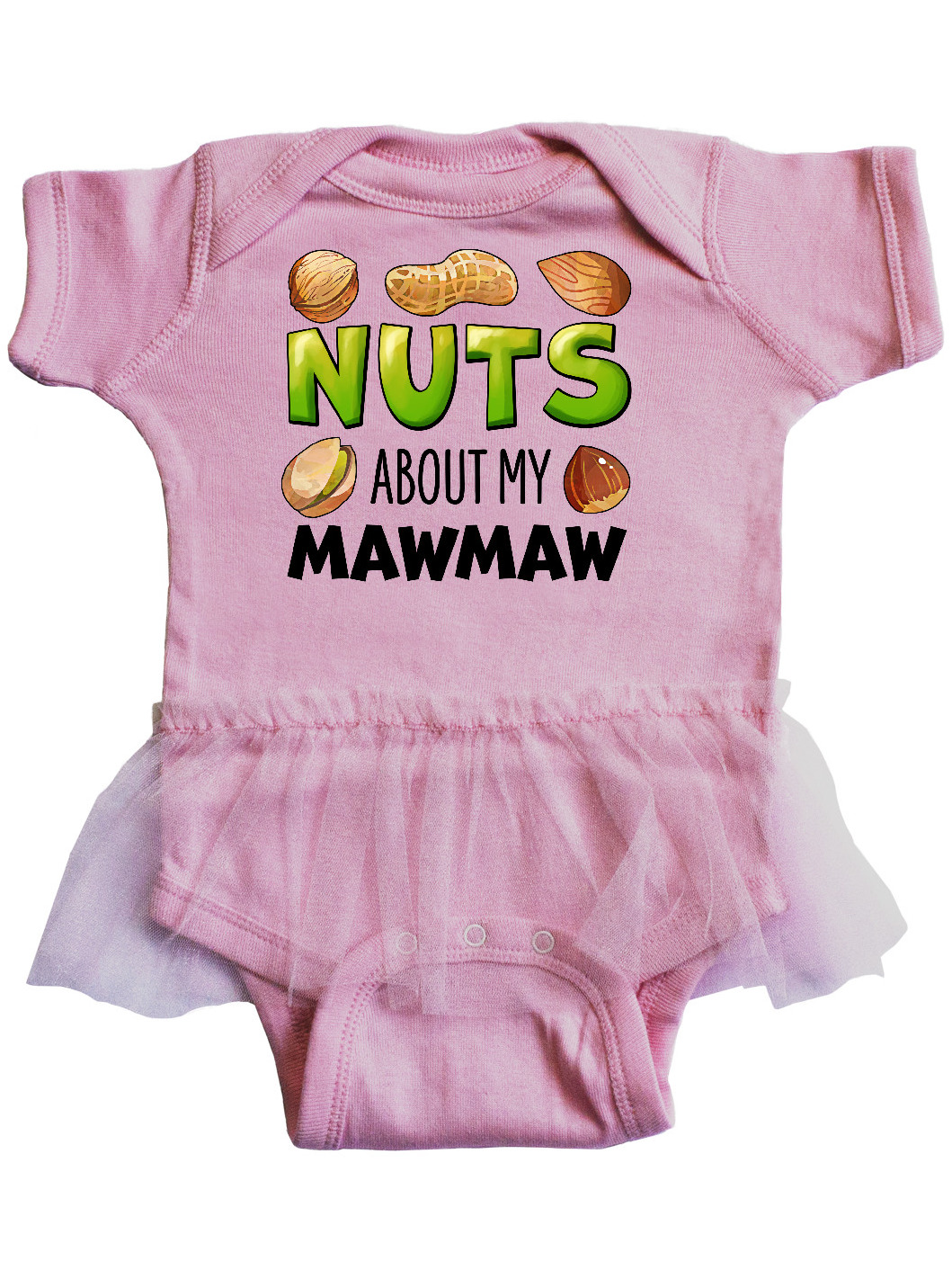 Pistachio Infant Tutu Bodysuit Almond inktastic Nuts About My Mom Peanut