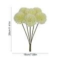 thumbnail image 3 of Mauxuk 6 Pack Realistic Dandelion Flowers Artificial Plastic Home Decor - High Simulation Floral Arrangement for Vase, Shelf, Table - Bendable Stems, Long-Lasting (Green), 3 of 6