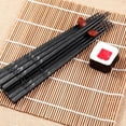 thumbnail image 3 of Deyuer 1 Pair Japanese Chopsticks Unbending Anti-slip Handles Alloy Japanese Sushi Chopsticks for Home,Black, 3 of 8