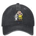 thumbnail image 1 of Gorra de béisbol vaquera con dibujos animados de Charlie Brown y Snoopy de Peanuts, estilo hip hop, estilo hippie, informal, para verano, para hombre y mujer, 1 of 4