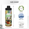 thumbnail image 4 of The Cuphead Show Sports Insulated Water Bottles Kettle Stainless Steel Portable Cup18OZ For Travel Gym School, 4 of 8