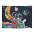 thumbnail image 5 of WYYP Astronaut Alien Tapestry Funny Space Trippy Galaxy Art Tapestries for Bedroom Aesthetics Cool Planet Moon Wall Hanging Decor for Men Teens Boys College Dorm Living Room Painting, 5 of 6