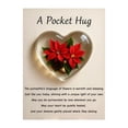 thumbnail image 2 of 1PCS Exquisite Flower Pocket Hug Gift Heart-Shaped Acrylic Keepsake with Blessing Card for Encouragement & Support,NewYear Valentine's Day Mother's Day HealingLove Present for Love Ones &Friends, 2 of 4