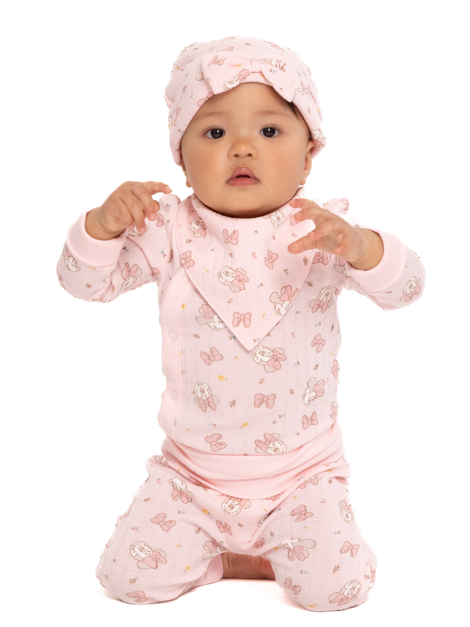 Disney Baby Wishes and Dreams Character Baby Allover Print Take Me Home Set, 4-Piece, Sizes Preemie-6/9 Months