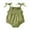 Green, variant on Otqutp Toddler Sport Outfits Girls Sleeveless Solid Color Romper Bodysuit For Children Clothes Fashion Overalls 0 to 18 Months