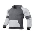 thumbnail image 2 of Spring Men ‘s Jogging Tracksuits Sweatsuits Activewear Long Sleeve Pullover Hoodies Sweatshirt+Long Sweatpants Black Red M, 2 of 5