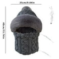 thumbnail image 3 of Tittly Winter Hats Beanie USB Heating Women's Knit Hat Winter Ear Hat Girls' Snow Hat Earmuffs Hat Skull Caps Hats for Women Black One Size, 3 of 9